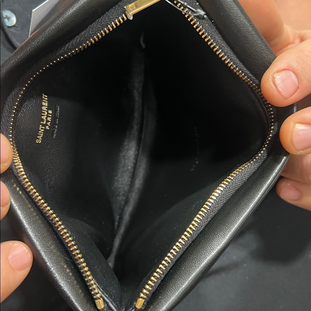 NWT in box Saint Laurent Paris Cassandre 1000 Nero pouch - Picture 11 of 12